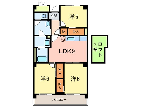 オ－リッツコ－ト甲南山手の物件間取画像